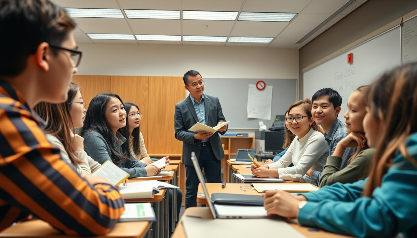 Students collaborating in study space
