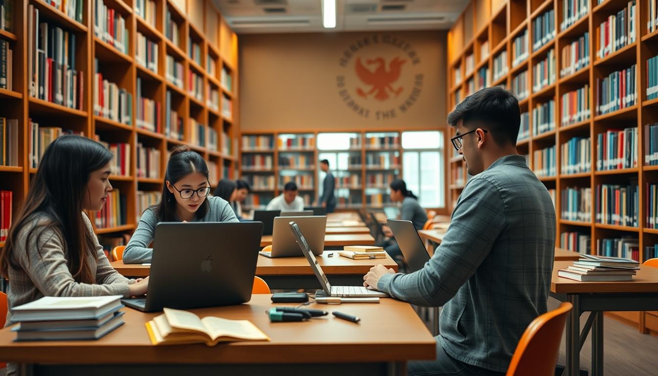 Student using online courses for flexible education